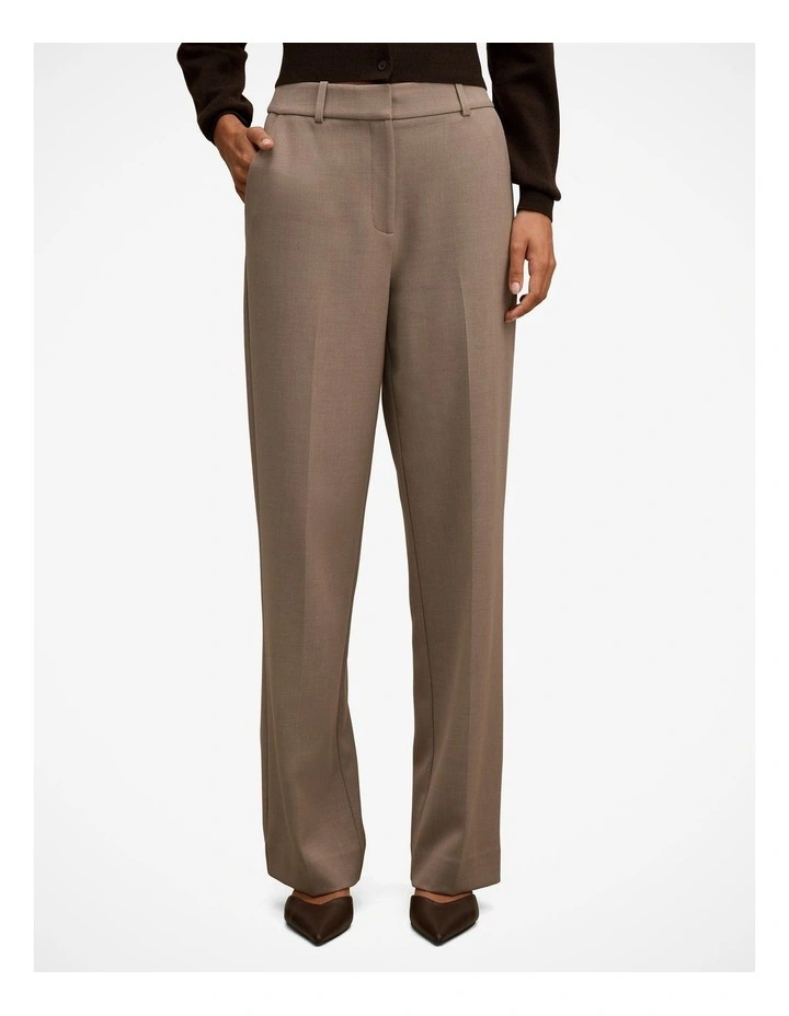 Ada Straight Leg Pant in Brown image 1