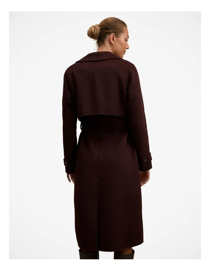 Bronte Felled Coat in Purple image 2