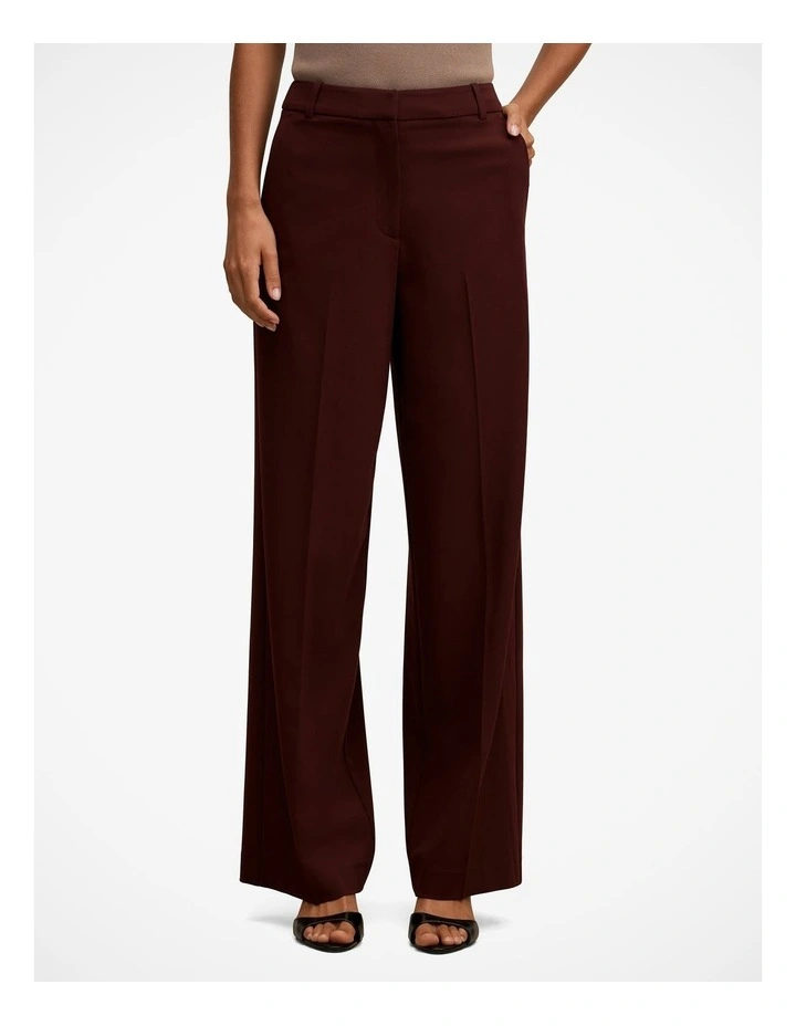 Pia Wide Leg Suit Pants in Purple image 1