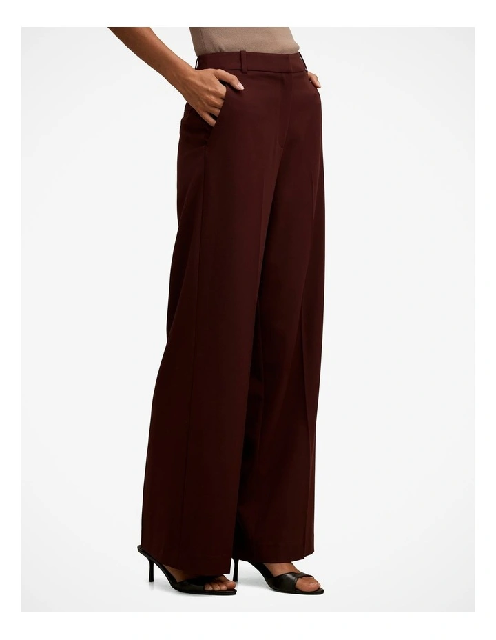 Pia Wide Leg Suit Pants in Purple image 3