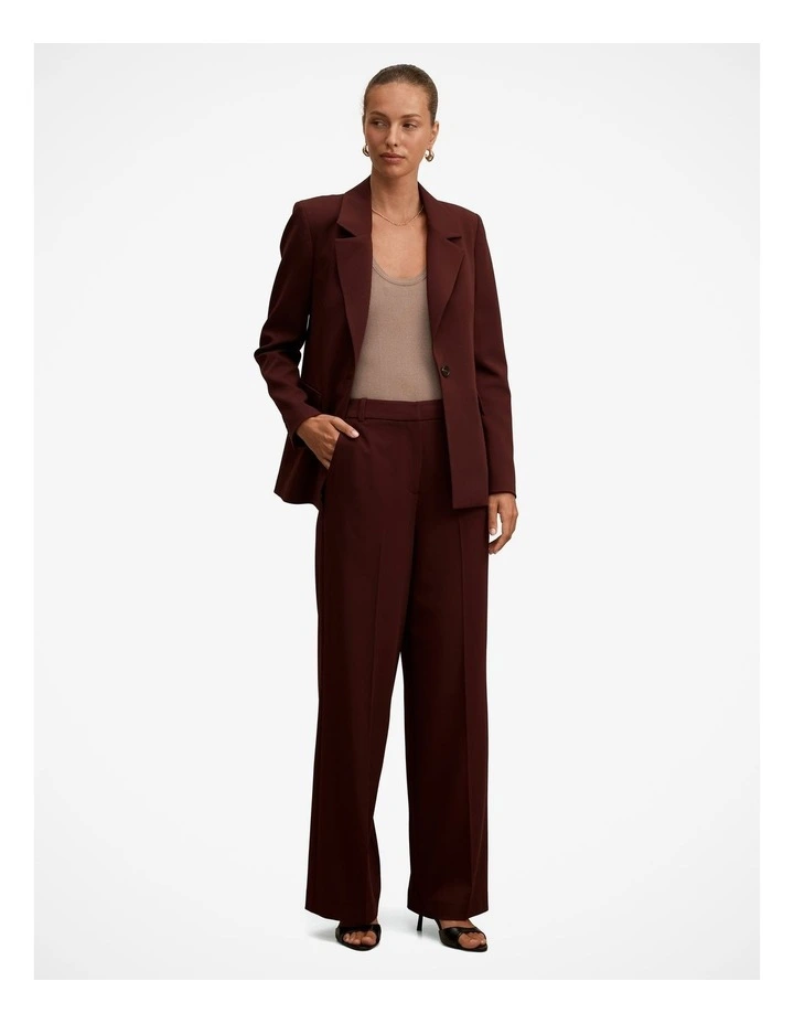 Pia Wide Leg Suit Pants in Purple image 5