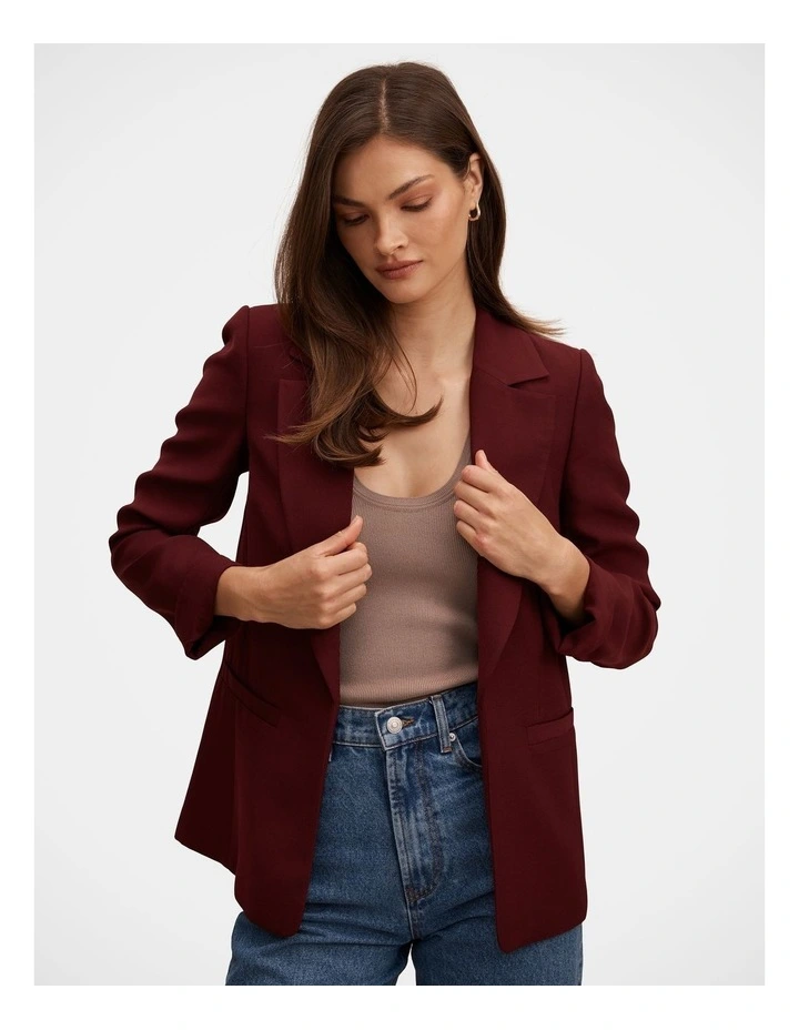 Dylan Boyfriend Blazer in Purple image 4