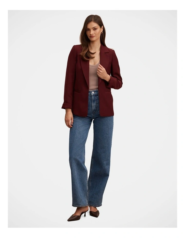 Dylan Boyfriend Blazer in Purple image 5