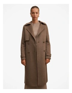 Bronte Felled Coat in Brown