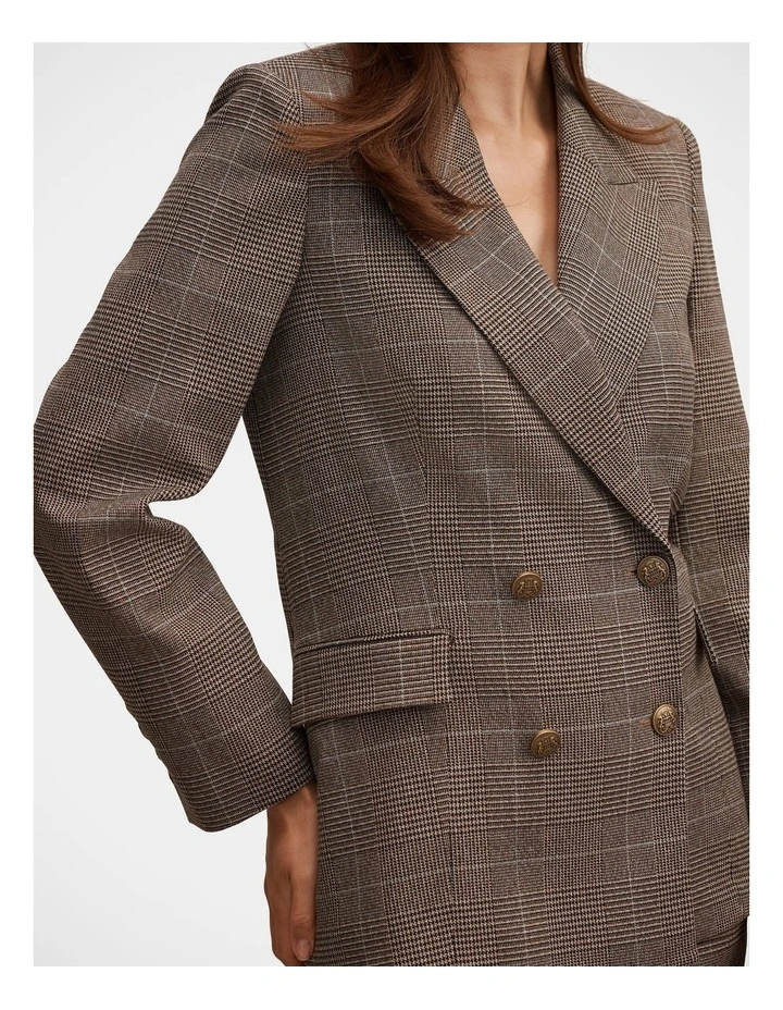 Eleanor Double Breasted Blazer in Grey image 4