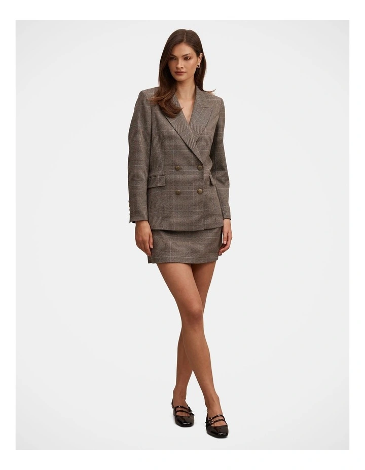 Eleanor Double Breasted Blazer in Grey image 5