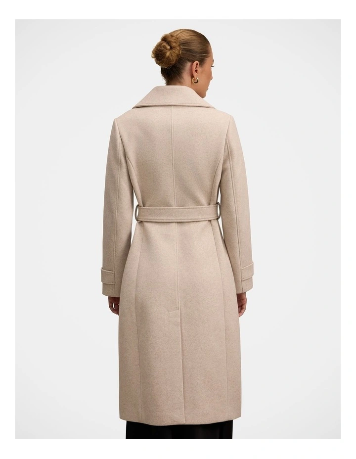 Sandy Belted Coat in Cream image 2