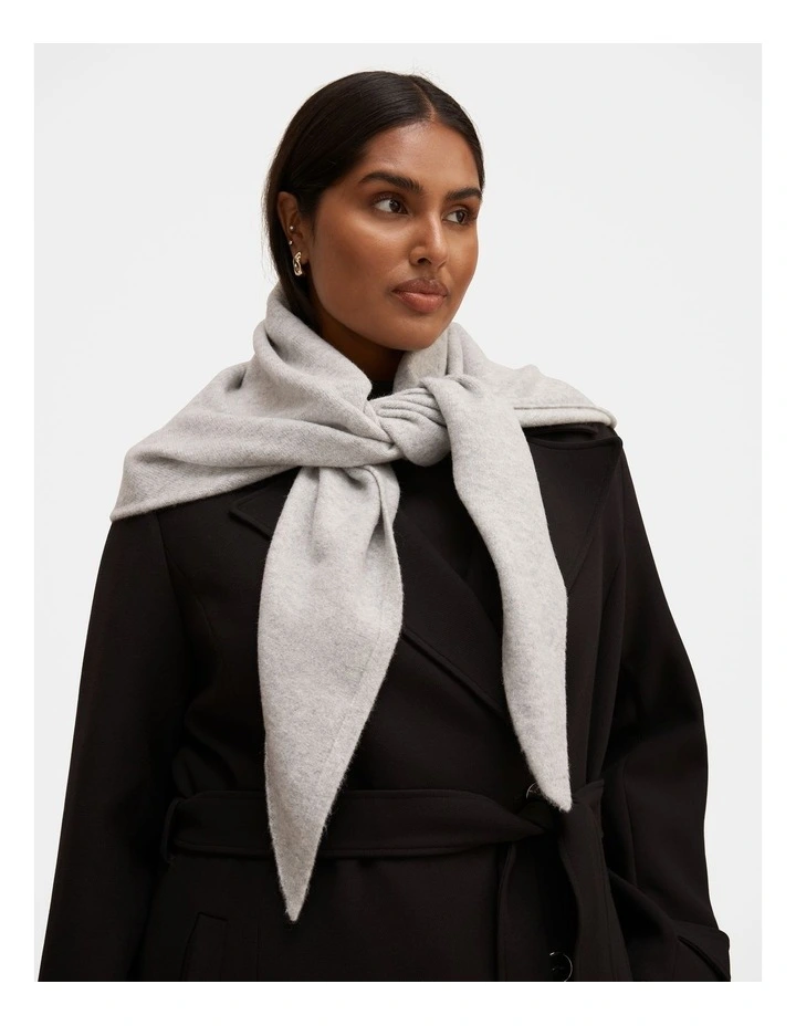Tina Triangle Scarf in Grey image 2