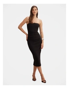 Betty Strapless Bodycon Dress in Black