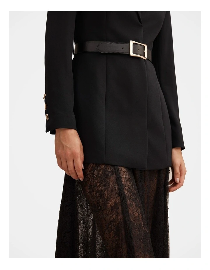 Fallon Blazer 2-in-1 Lace Dress in Black image 4
