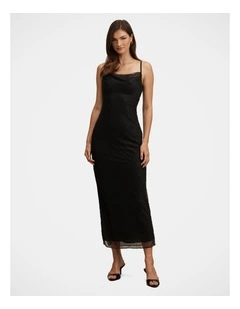 Beatrix Beaded Camisole MaxiDress in Black