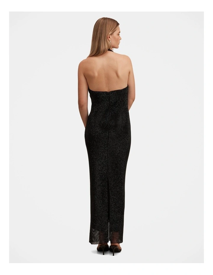 Celestia Diamonte Maxi Dress in Black image 2