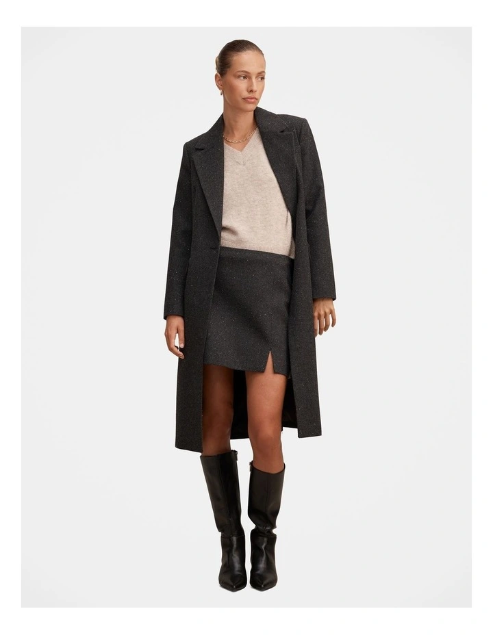 Thalia Mini Skirt in Black image 5