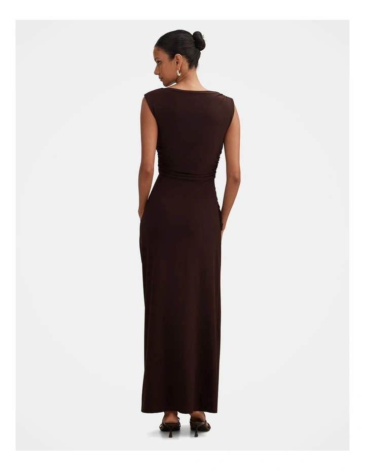 Fiora Hardware Maxi Dress in Brown image 2