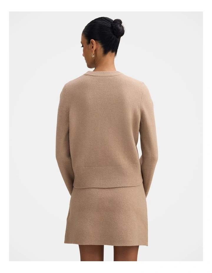 Natalie Knitted Sweater in Brown image 2