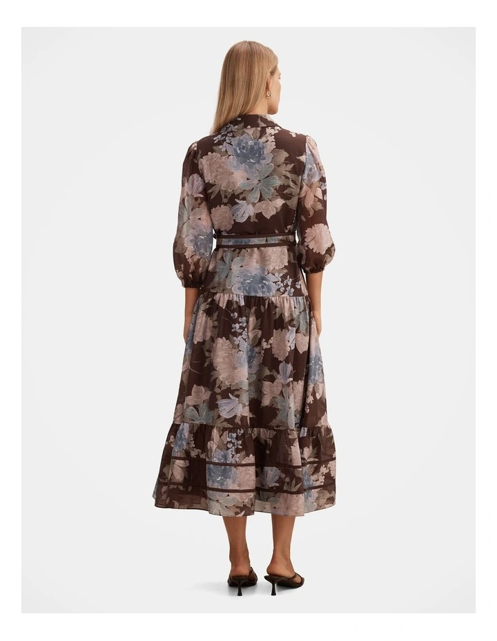 Gianna Printed Midi Dress in Multi image 2