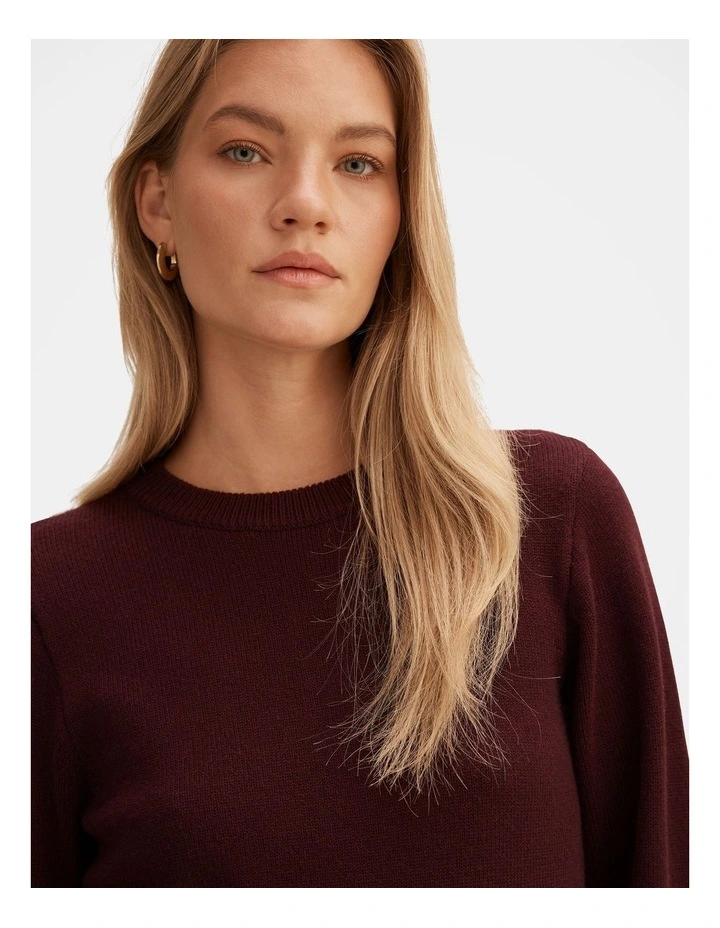 Ella Wide Sleeves Jumper in Red image 4