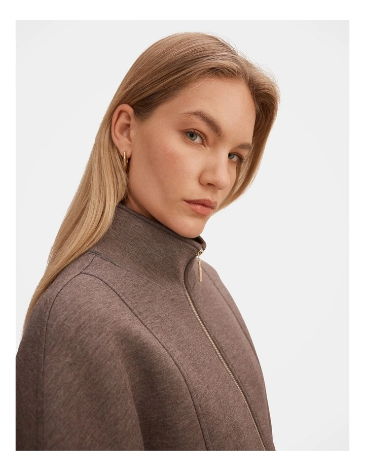 Heidi Seam Detail Lounge Jumper in Brown image 4