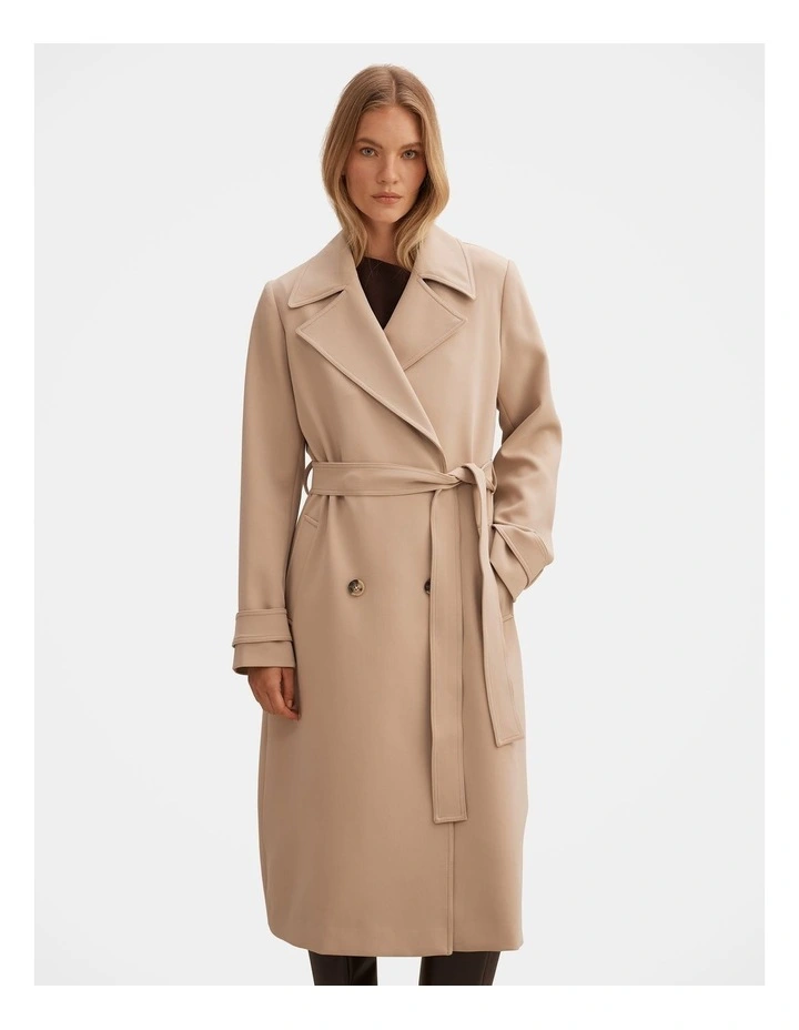 Lilah Trench Coat in Beige image 1