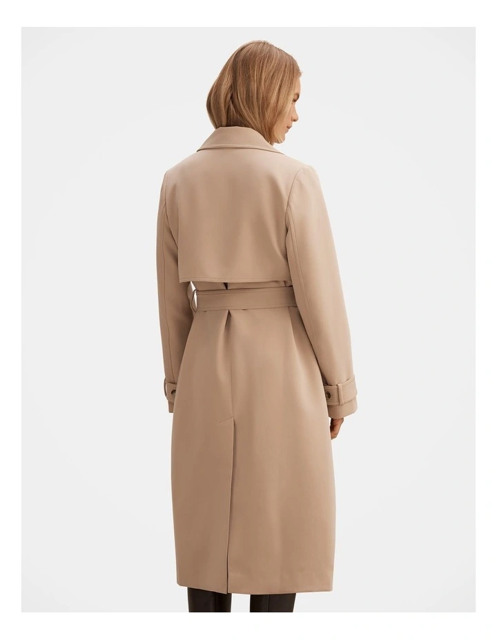 Lilah Trench Coat in Beige image 2