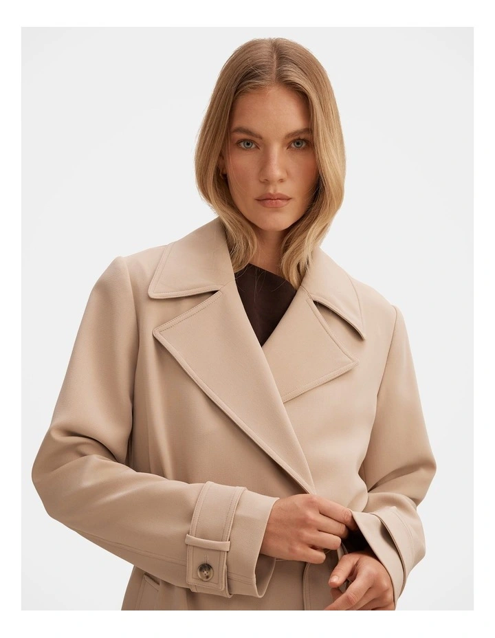 Lilah Trench Coat in Beige image 4