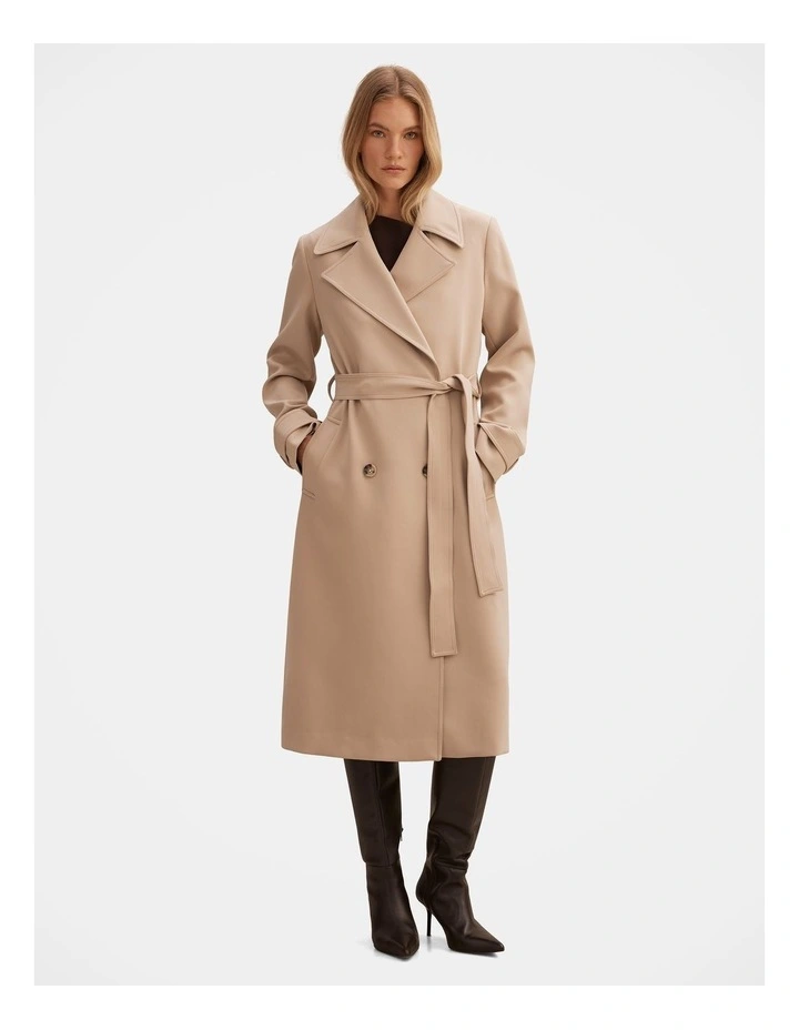 Lilah Trench Coat in Beige image 5