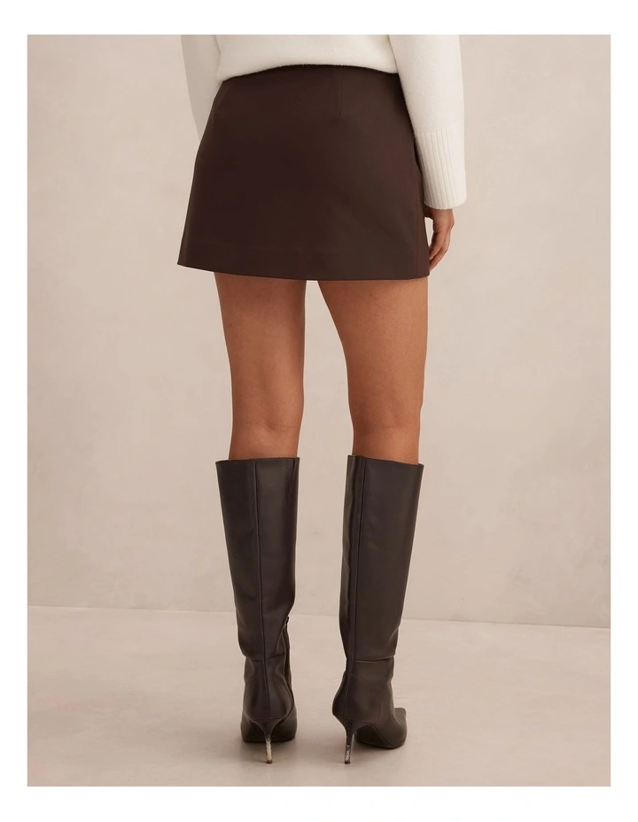 Rosa Belted Skorts in Brown image 2