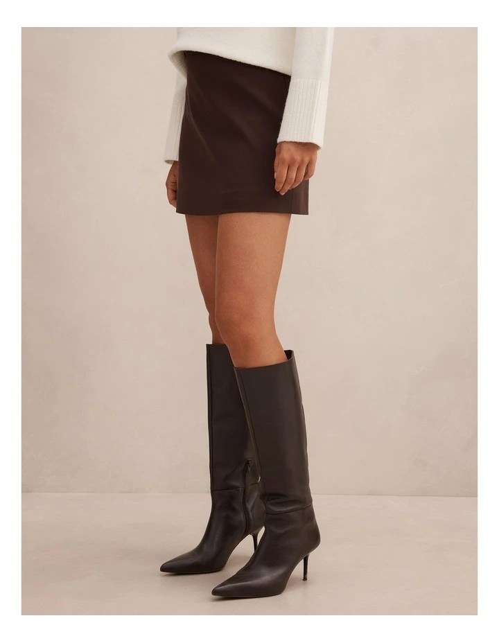 Rosa Belted Skorts in Brown image 3