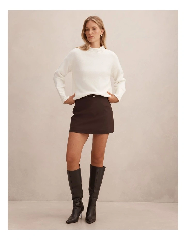 Rosa Belted Skorts in Brown image 5