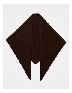 Tina Triangle Scarf in Brown