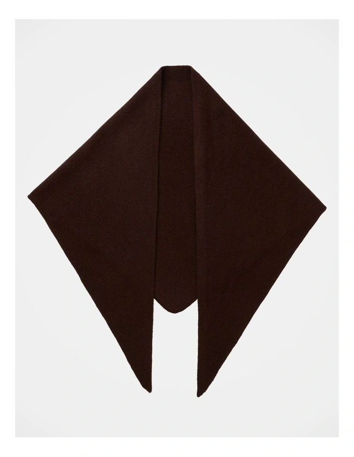 Tina Triangle Scarf in Brown image 1