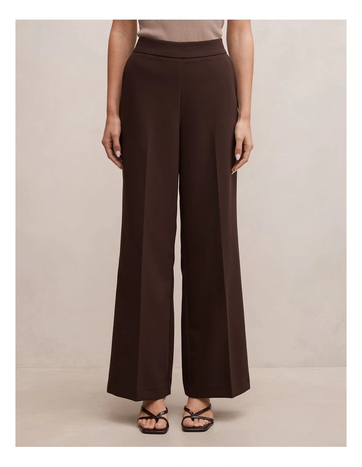 Marissa Wide Leg Pants in Chocolate image 1