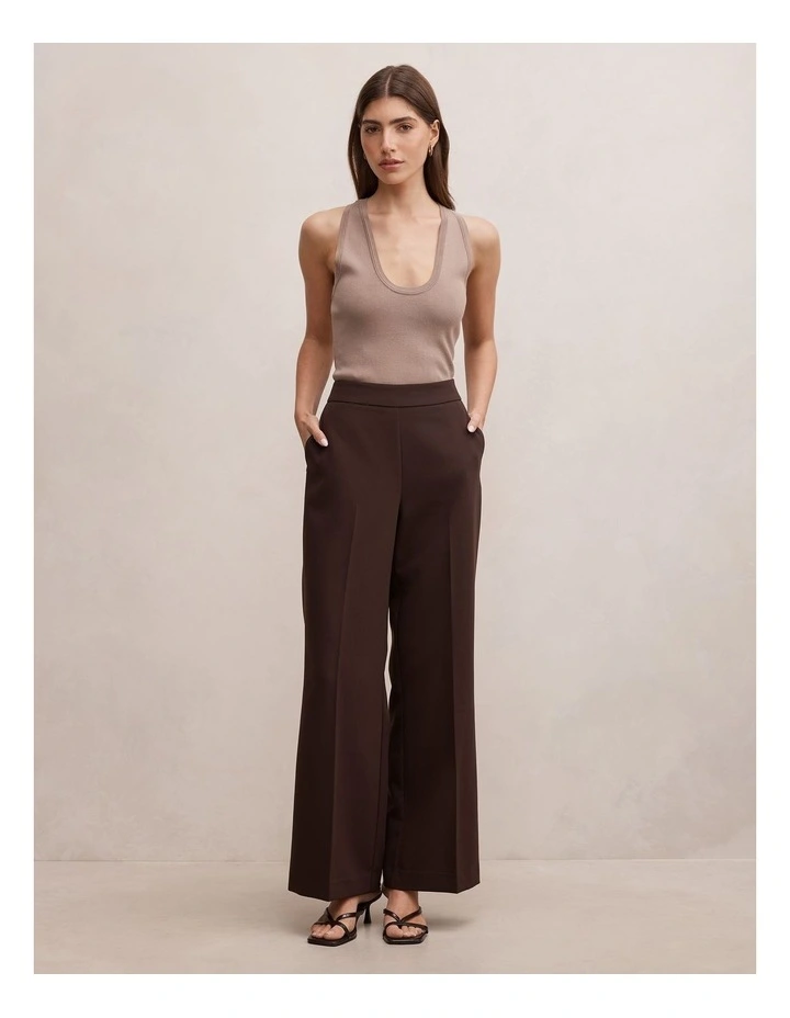 Marissa Wide Leg Pants in Chocolate image 5