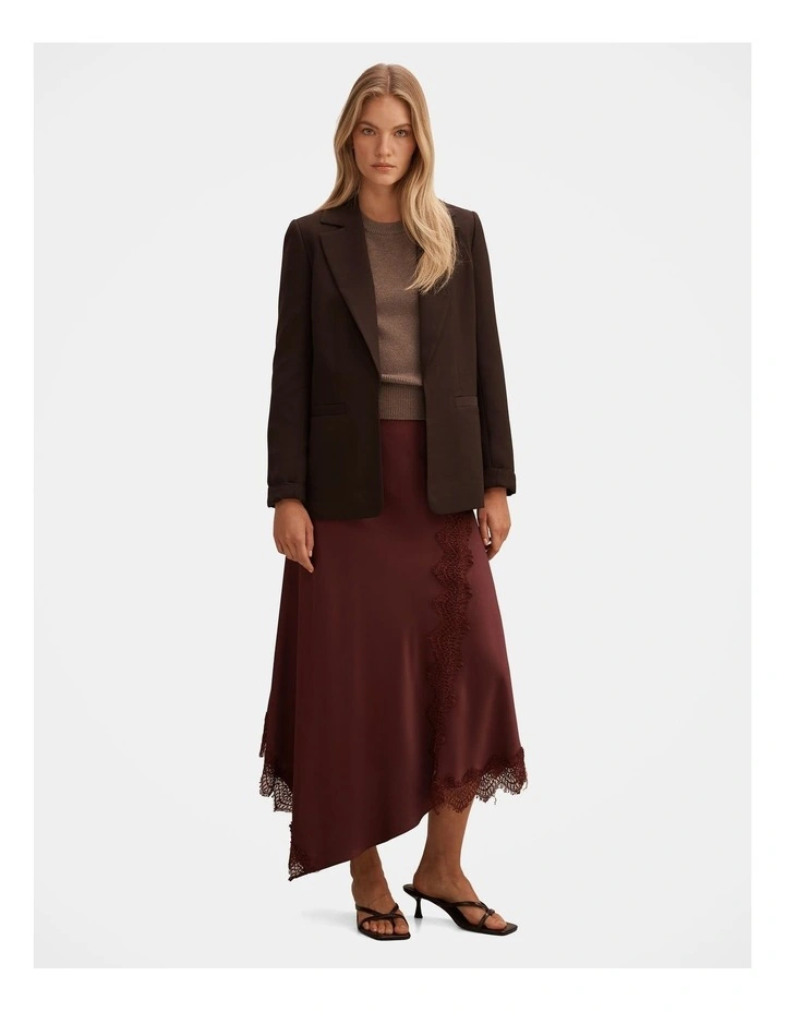 Dylan Boyfriend Blazer in Brown image 5