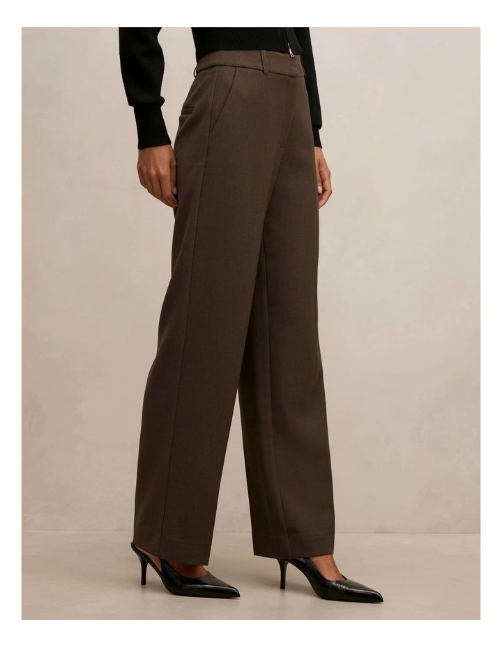 Ada Straight Leg Pants in Mocha image 3