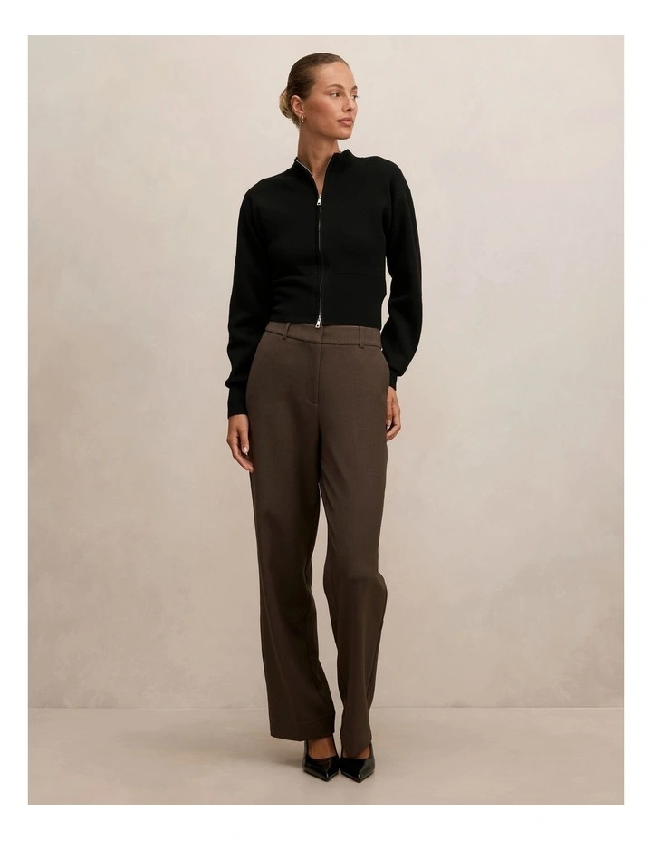 Ada Straight Leg Pants in Mocha image 5