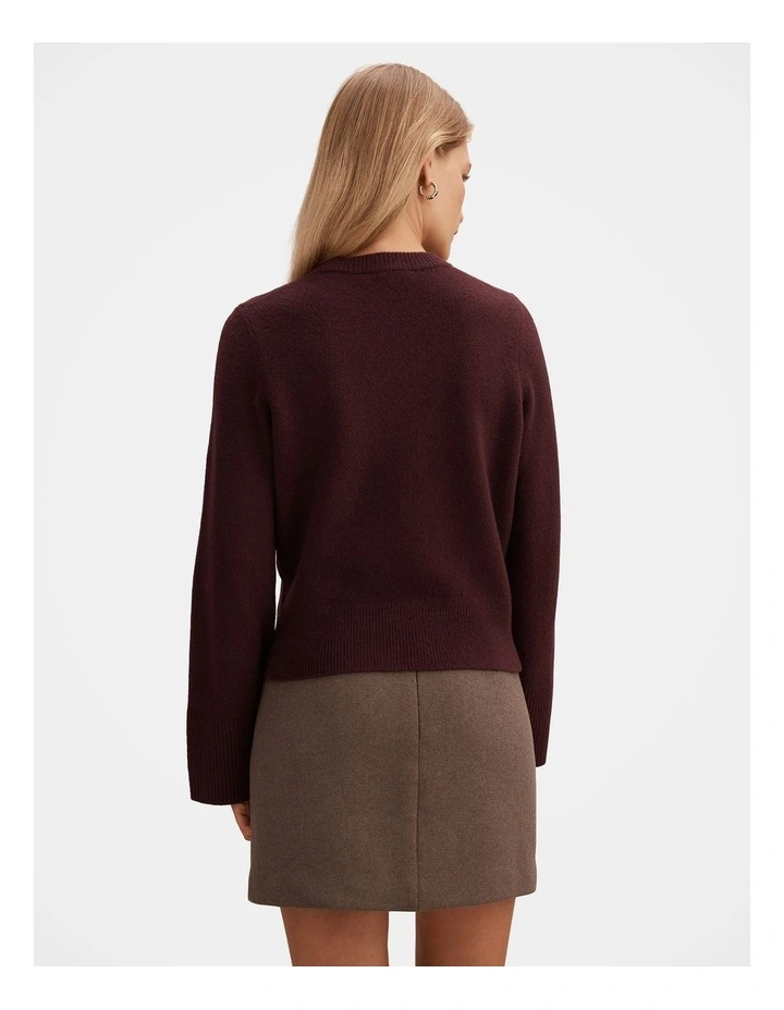 Natalie Knitted Jumper in Purple image 2