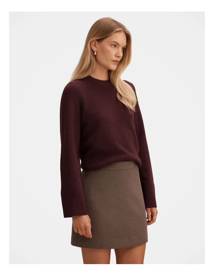 Natalie Knitted Jumper in Purple image 3