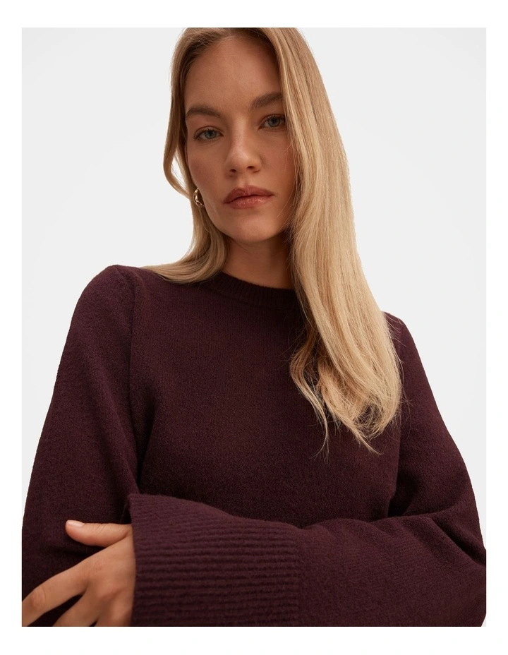 Natalie Knitted Jumper in Purple image 4