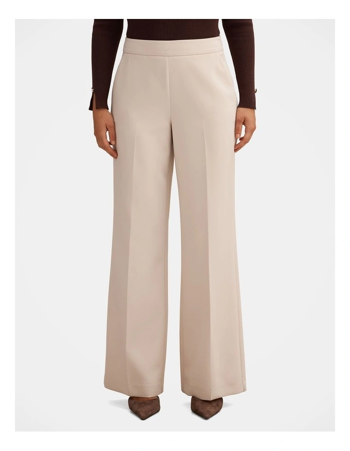 Marissa Wide Leg Pants in Cream image 1