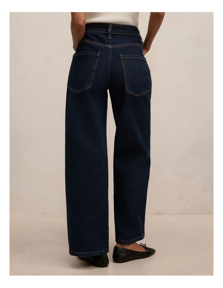 Nicki Mid Rise Straight Jeans in Blue image 2
