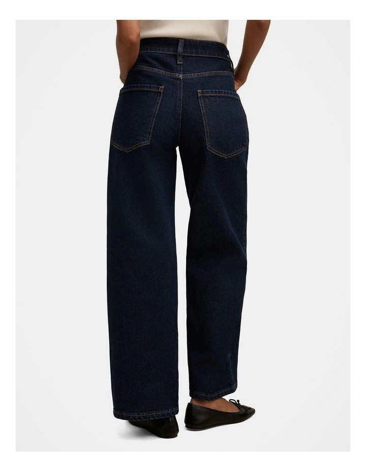 Nicki Mid Rise Straight Jeans in Blue image 2