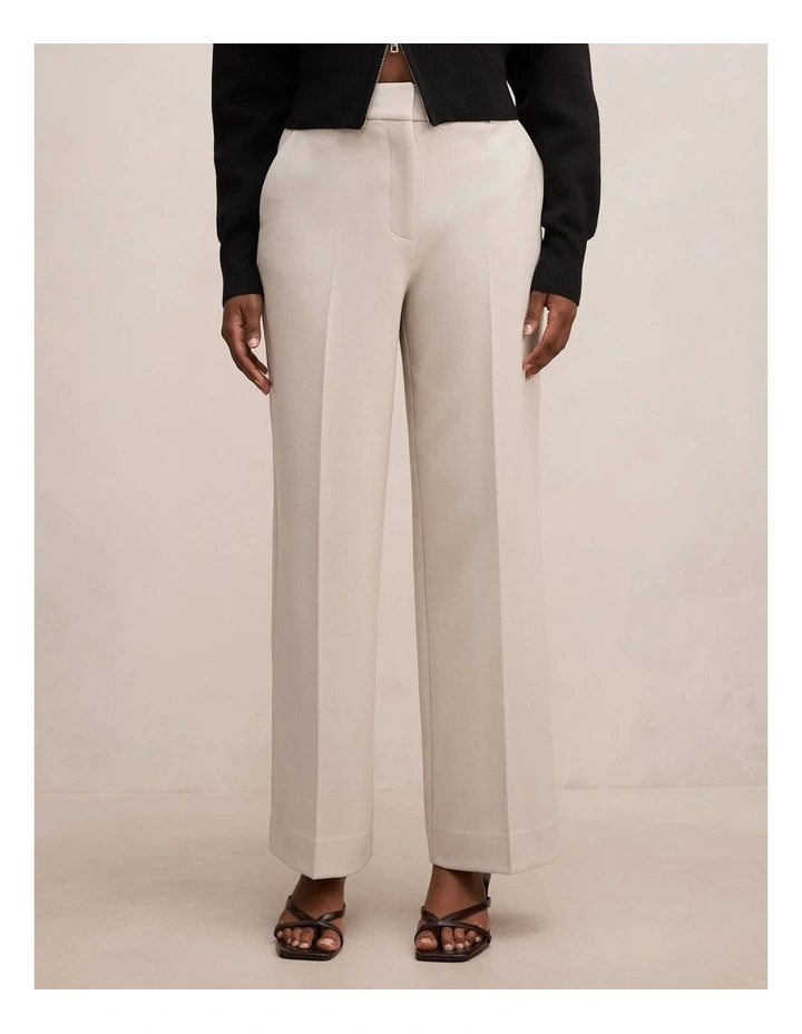 Ada Straight Leg Pants in Beige image 1