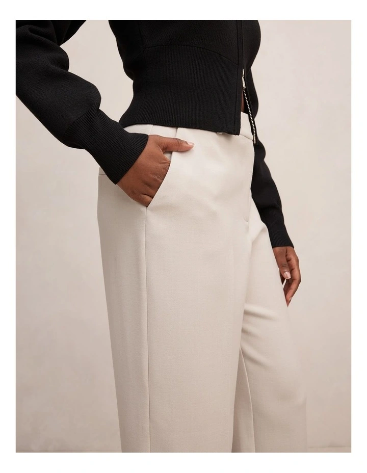 Ada Straight Leg Pants in Beige image 4