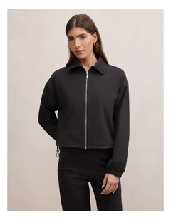 Willow Drawcord Jacket in Black