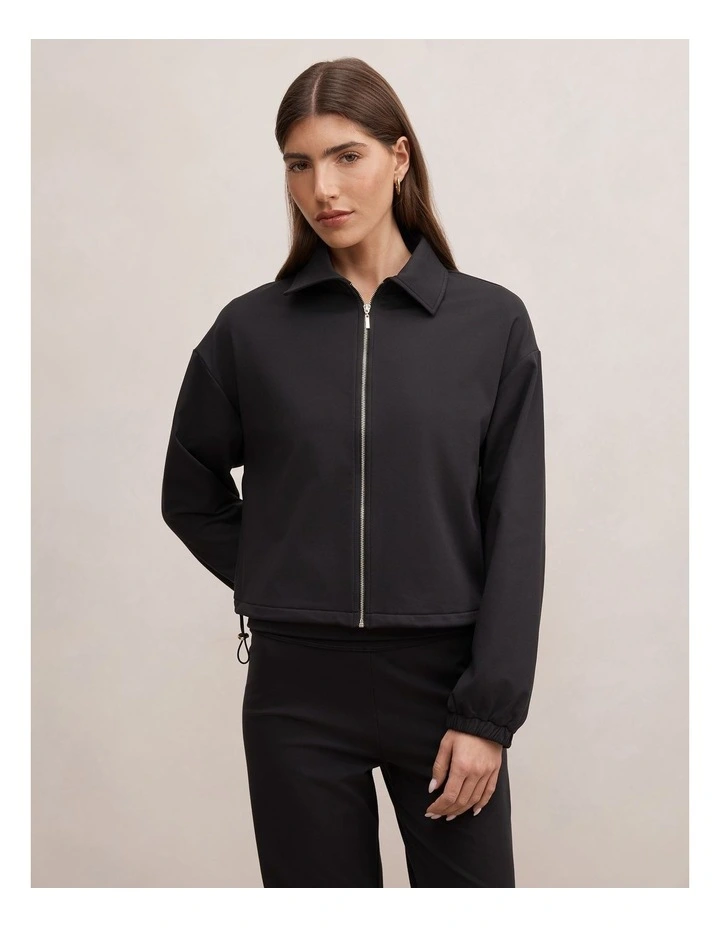 Willow Drawcord Jacket in Black image 1