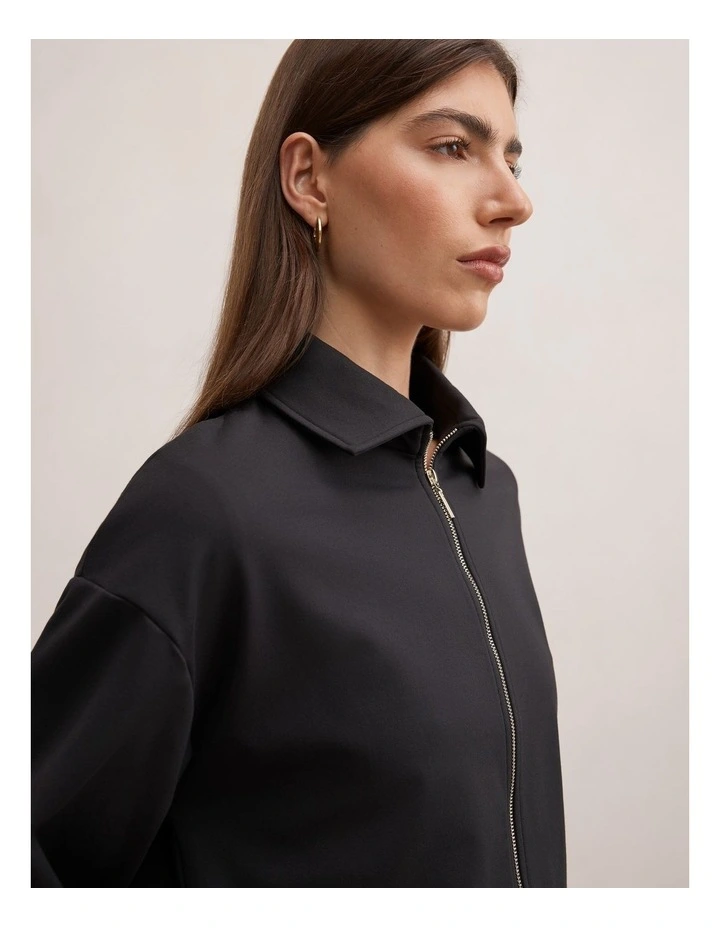 Willow Drawcord Jacket in Black image 4