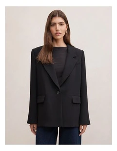 Demi Single Breasted Blazer in Black