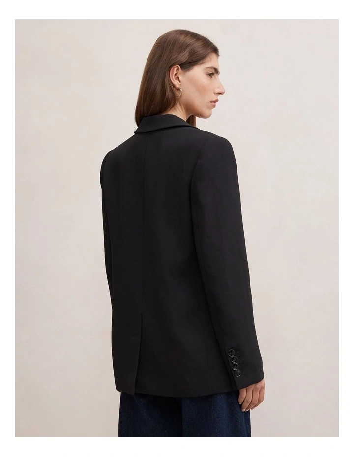 Demi Single Breasted Blazer in Black image 2