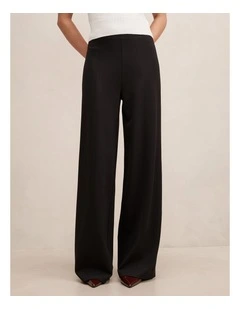 Liv Wide Leg Ponte Pants in Black